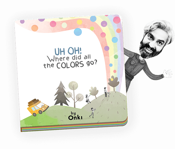 Book cover of Uh Oh! Where did all the colors go?